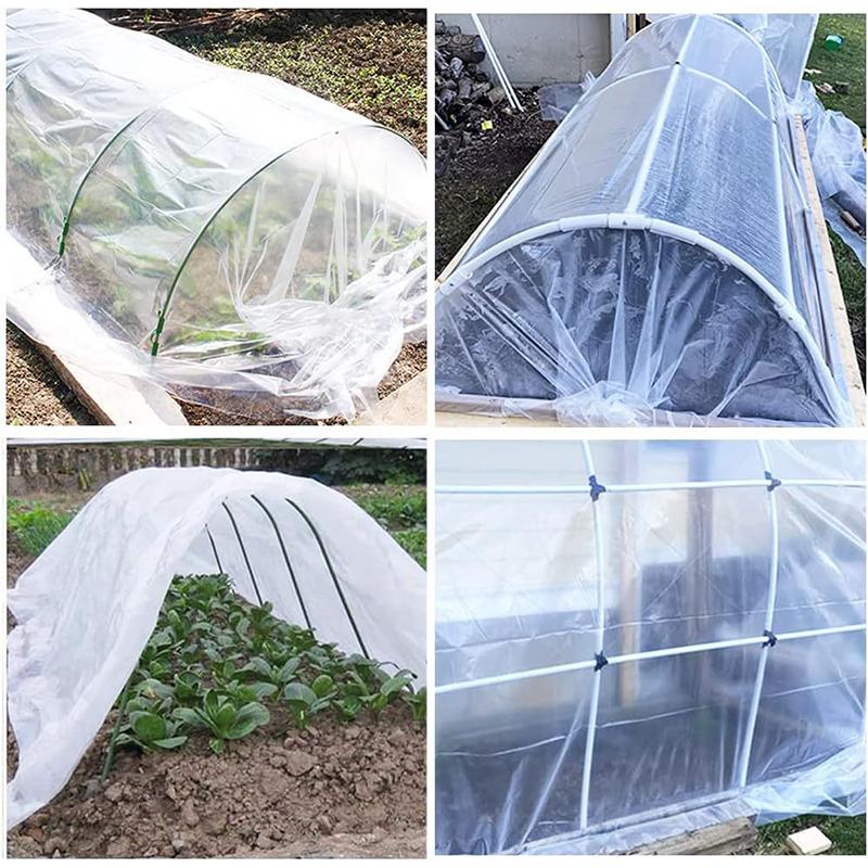 Покрытие для растений теплицы Садовое Непромокаемый пластик Устойчивый к УФ-излучению Садоводство Ветрозащитный Пылезащитный Толстый Фермерский Прозрачный