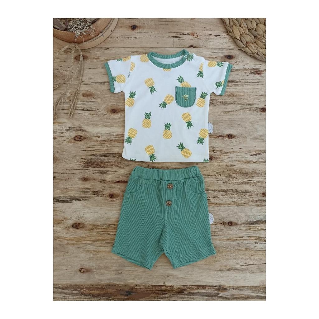 Летний комплект одежды для маленьких мальчиков, комплект из 2 подарочных нижних шорт для новорожденных, комплект одежды для малышей с короткими рукавами