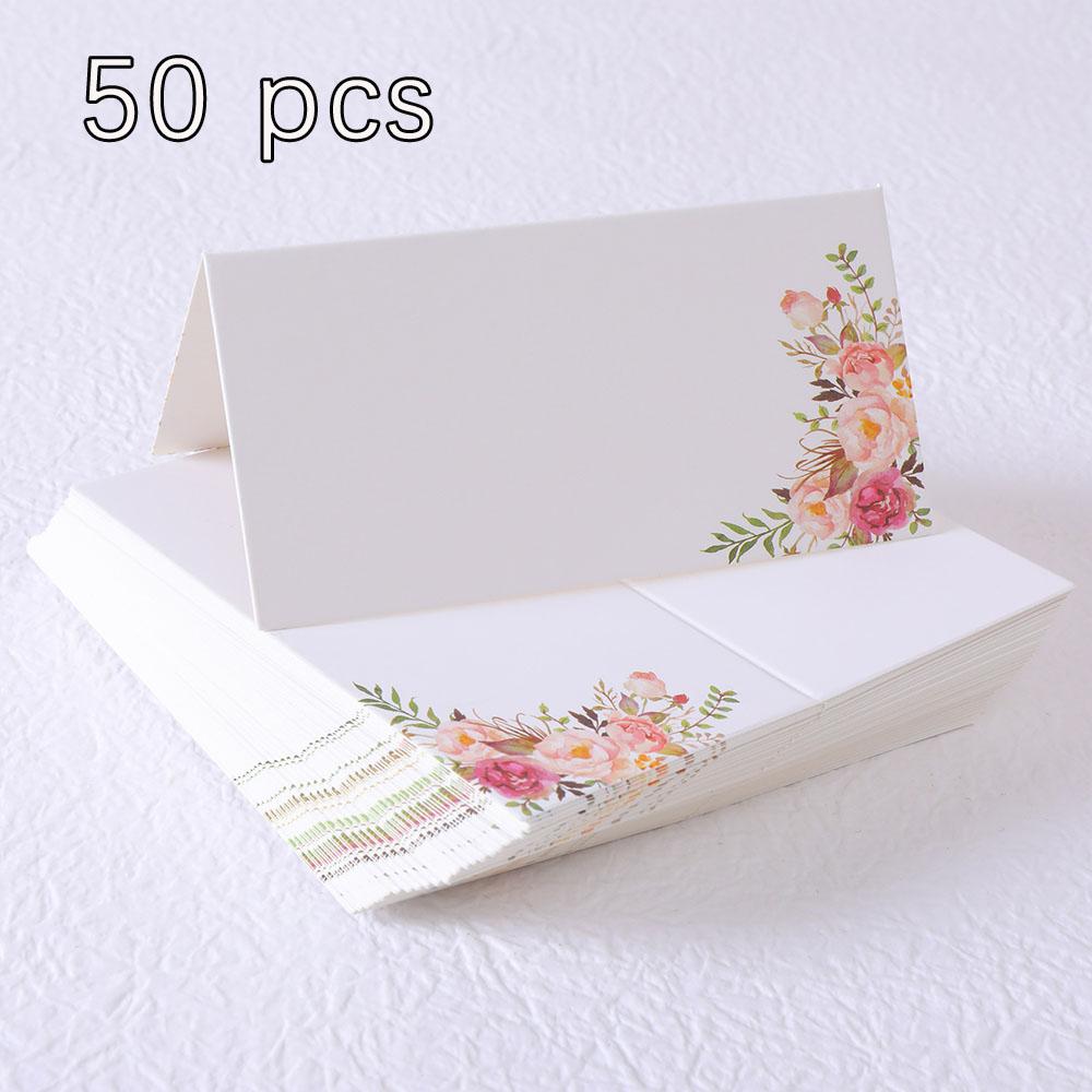 50 wedding printed seat cards, wedding name cards, 3D printed rose cards, wedding tables