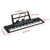 61-Keys Multifunctional Electronic Piano Keyboard for Kids, Built-in Microphone, Portable Piano Learning Tool for Beginners