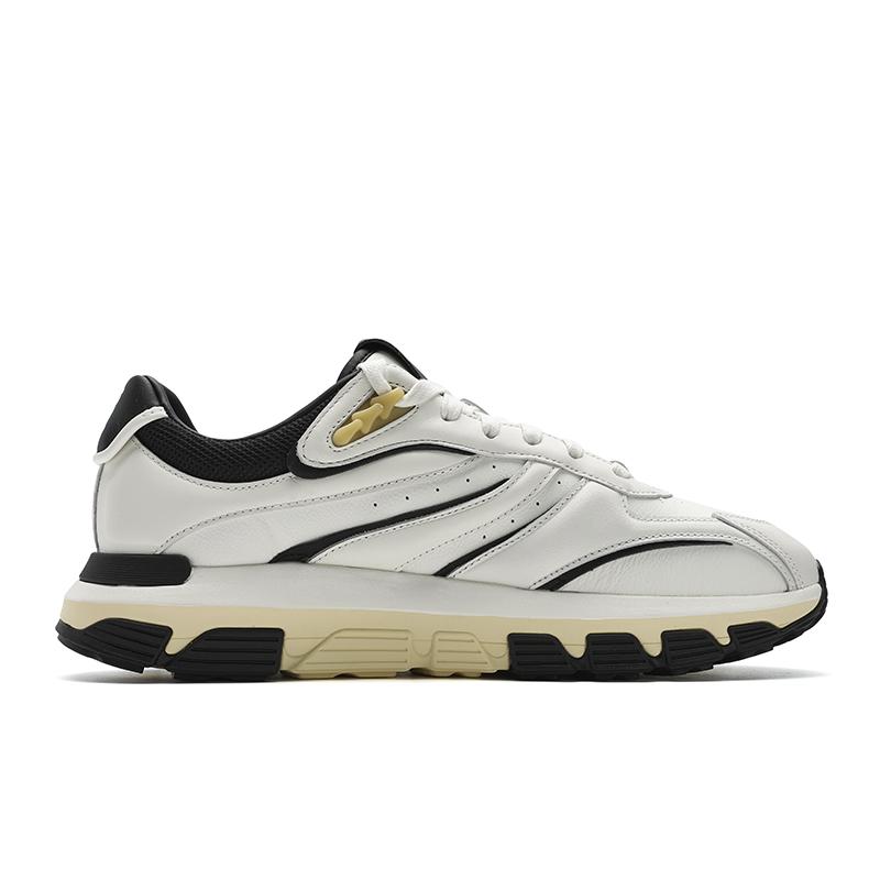 Fila Модные ICONA Удобные повседневные кроссовки с низким верхом Мужские кроссовки Белые Черные F12M443112FMA