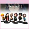 Anime Pvc Figurine Collection Set Of 6 Featuring Demon Slayer Tanjiro Nezuko And Zenitsu