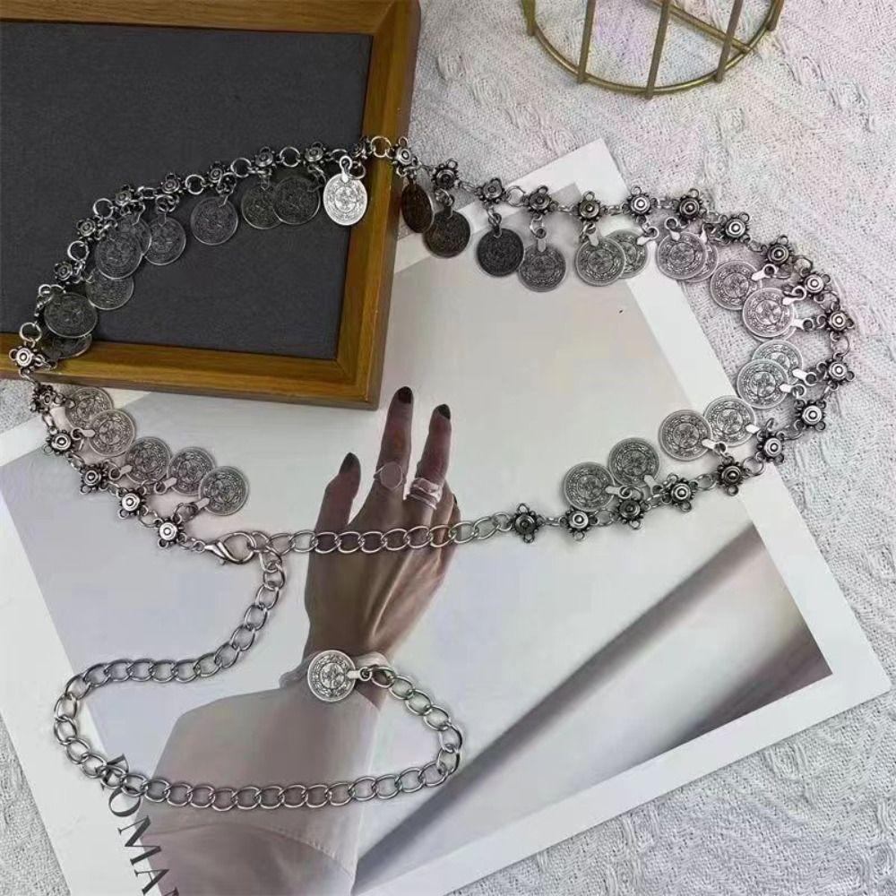 Tassels Coin Belly Chain Retro Body Jewelry Fashion Waist Chains for Women