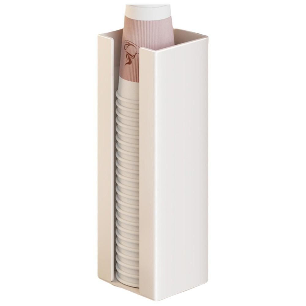 Iron Paper Cup Dispenser Large Capacity Cup Storage Rack Durable Paper Cup Organizer Refrigerator
