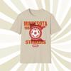 Мужские и женские футболки Minnesota Strikers 1984 NASL Винтажная футбольная футболка с офсетной печатью