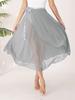 Женская балетная юбка с запахом для девочек, поверх шарфа, юбка-пачка, прозрачная танцевальная юбка с эластичной резинкой на талии