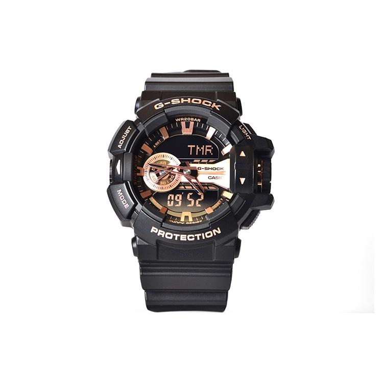 CASIO Men Liquid Crystal/Analog Dual Display Series Gold Watch GA-400GB-1A4 GA-400GB-1A4