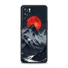 Черный чехол с изображением горной вершины для Oppo Reno 13 12 11 10 7 F Find X5 X6 A98 A80 A79 A78 A57 A54 A31 A17 Pro 5G Мягкий чехол из ТПУ