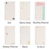 Daily Planner A5 A6 Notebook Refill Loose Leaf Paper Refill Binder Inside Page Notebook Paper