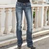 Low Waist Bell Bottom Jeans for Women Straight Leg Stretch Bootcut Jeans Boyfriend Flared Denim Pants