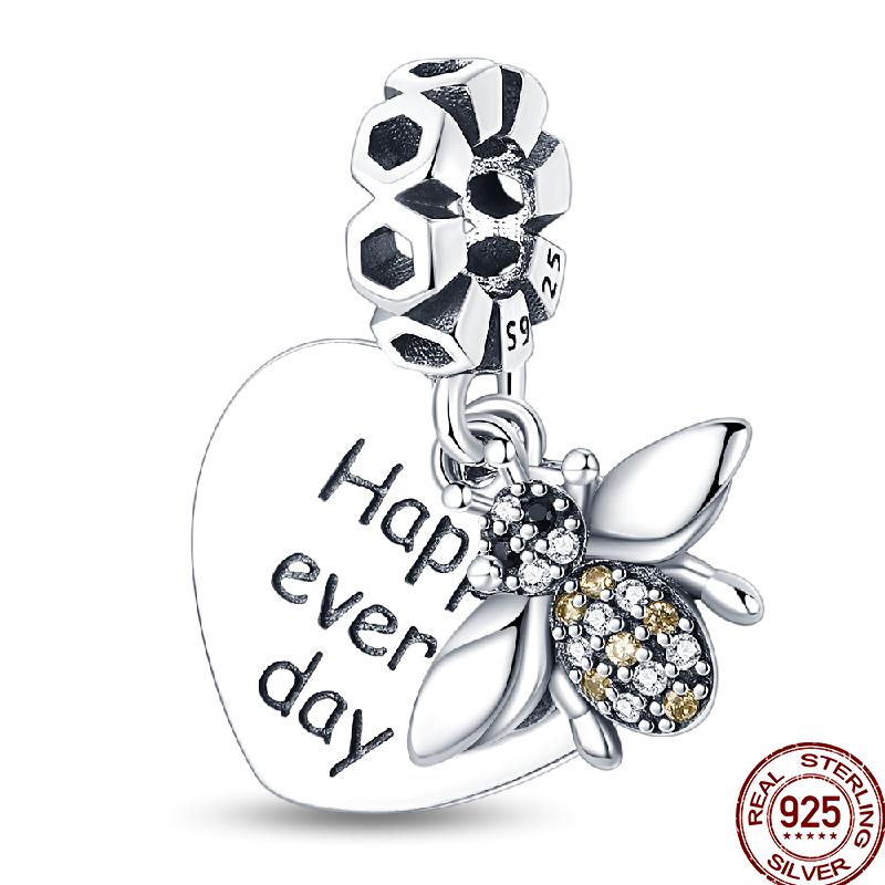 Медные пружинные бусины-подвески серии «Насекомые-бабочки», подарок, подходят для оригинального браслета 3 мм, сделай сам, на день рождения