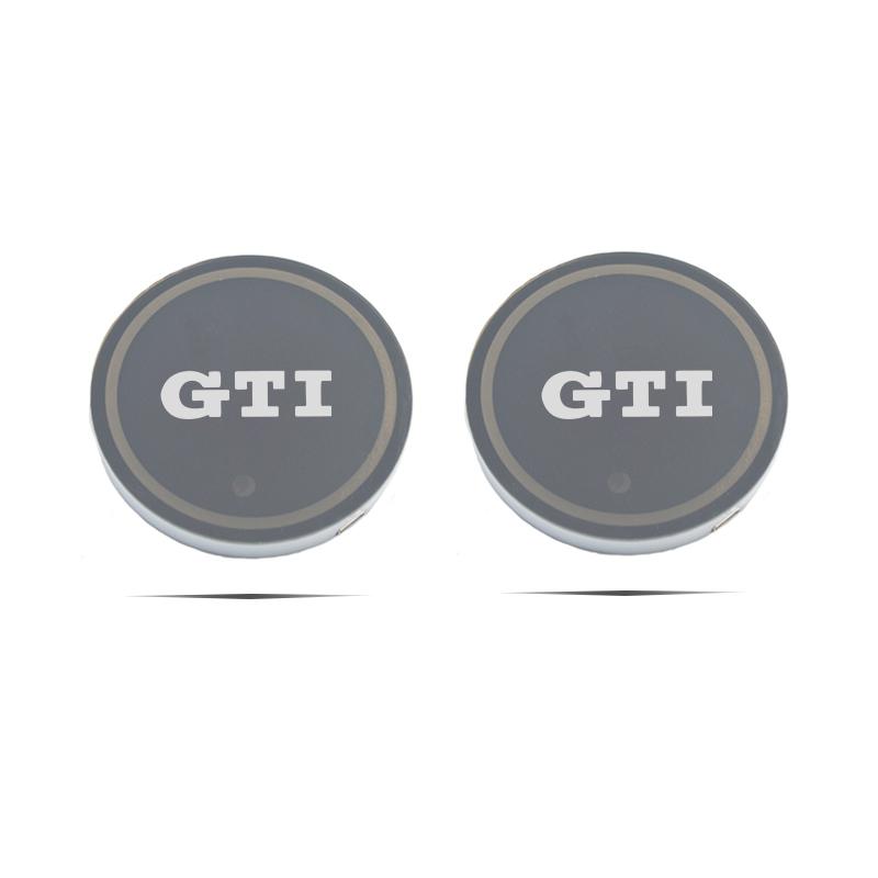 For VOLKSWAGEN VW Color Luminous Car Water Cup Coaster Holder Car Led Atmosphere Light For Volkswagen Golf Polo Passat b6 Tiguan