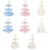 Cake Stand 3 Tier Pastry Cupcake Fruit Plate Dessert Snack Nut Dried Fruit Holder for Home Festival Party Fruit Food