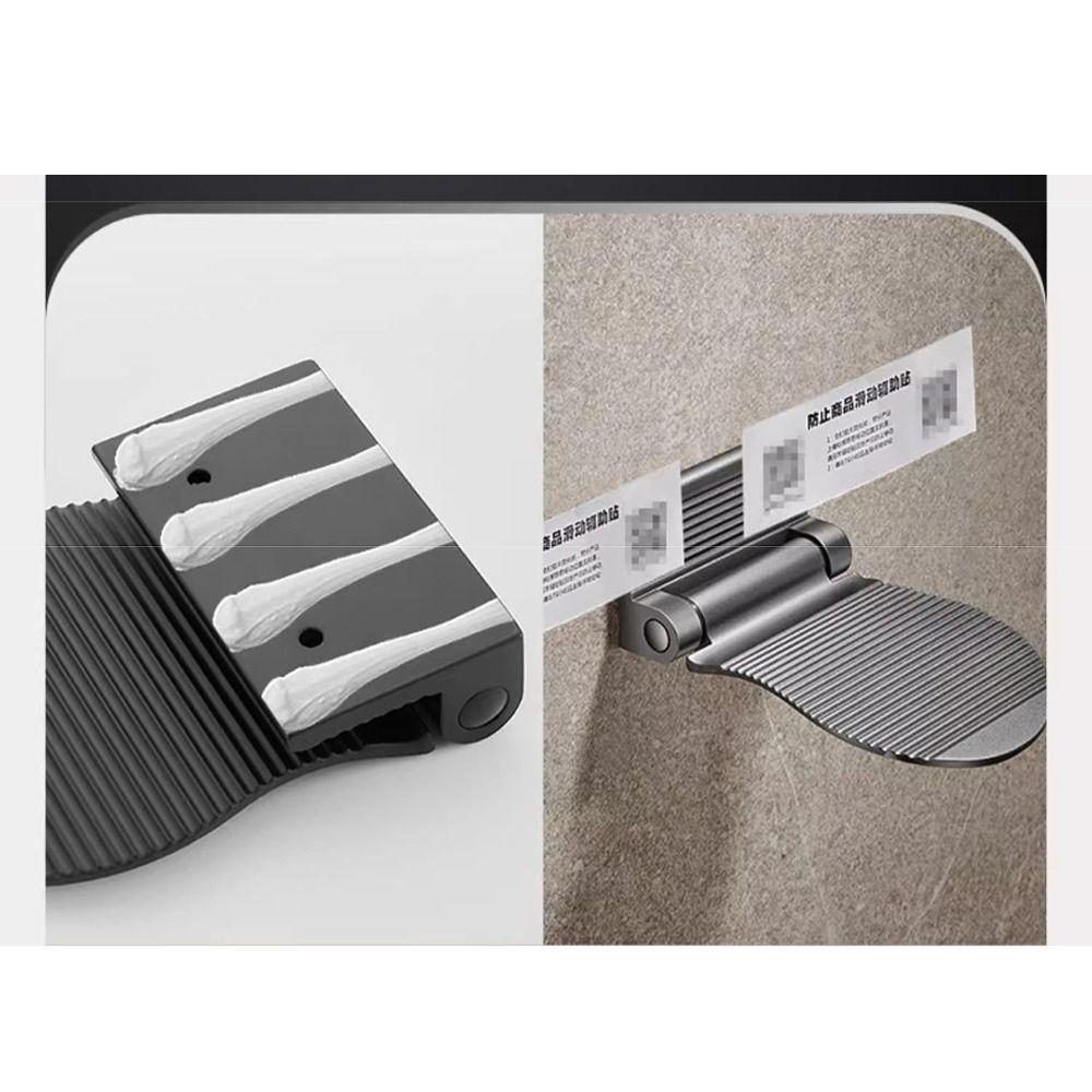 Aluminum Zinc Zinc Alloy Bathroom Pedals Wall Mounted Shower Footstool Stable Shower Foot Rest  Shaving