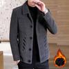 Winter Men's Wool Coat Mink Clothes Men's Thickened Jacket Winter Coat Autumn and Winter Woolen Coat