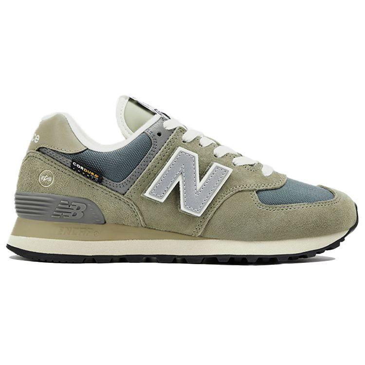 Alpha Industries x New Balance 574 Sedona Seige Grey Унисекс Кроссовки Белые ML574AI2