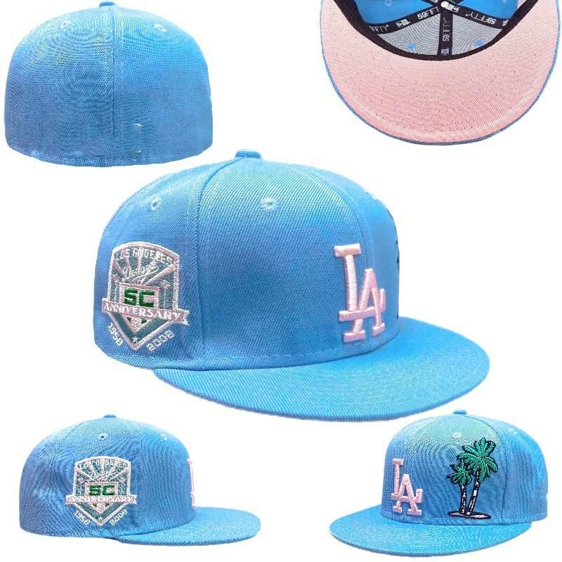Embroidered Baseball Cap LA NY Dodgers Style Adjustable Snapback Sun Hat Men Women