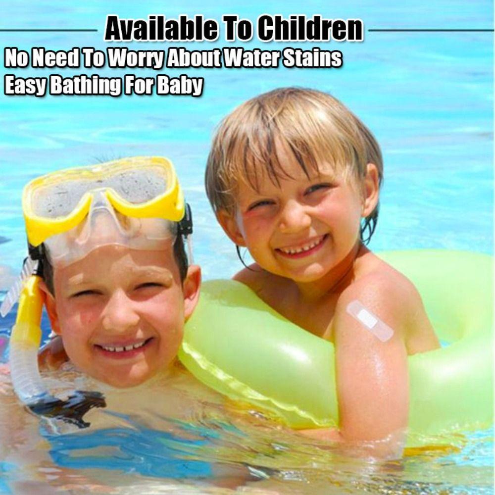 60Pcs Anti-friction Waterproof Sticker Transparent Foot Patch for Children Bathing Swimming