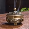 1 Copper Incense Burner, Antique Alloy, Buddhist Incense Burner, Family Tea Room Incense Burner, Home Decoration