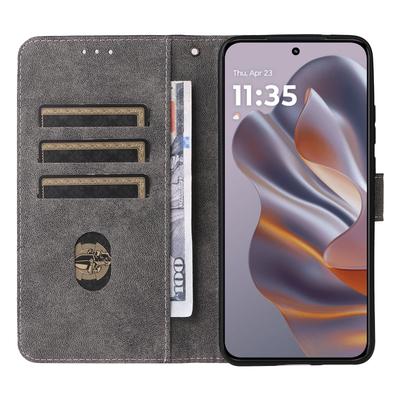Для Motorola Thinkphone 25 5G/Edge 50 Neo 5G/Moto S50 5G Чехол-кошелек с блокировкой RFID из ПУ кожи с подставкой для просмотра
