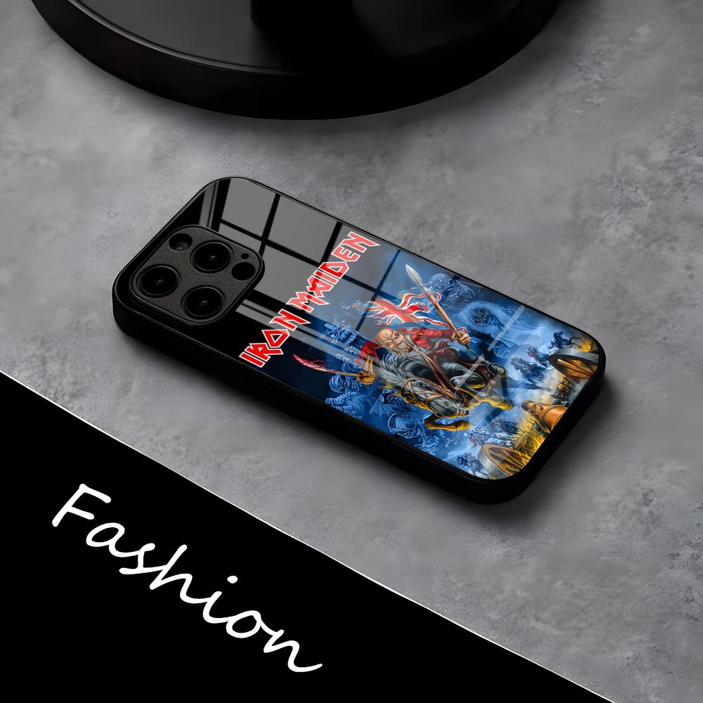 Чехол для телефона R-Run-To-The-H-Hills-Iron-M-MaidenES для iPhone 17 Pro Max 16 15 14 Pro Max 13 11 X Xs Xr 8 7Plus Стеклянная крышка