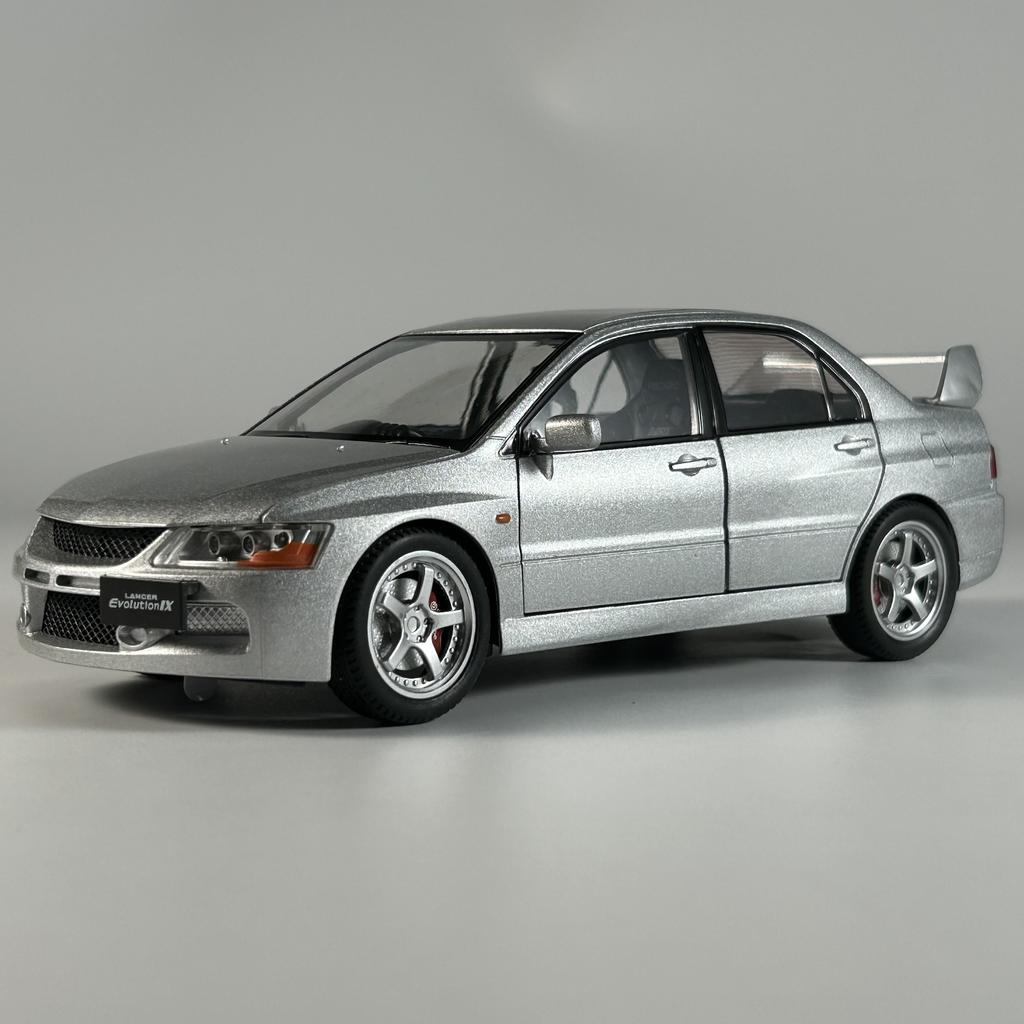 ABAM1 JDM 1:24 Mitsubish Lancer Evolution EVO9 compact car Alloy Metal Diecast Model Car Sound & Light Pull Back Collection Hobby Gift
