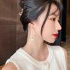 Korean S925 Sterling Silver Pearl Stud Earrings - Trendy and Elegant Design