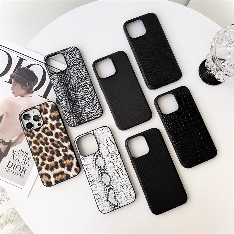 Защитный чехол с текстурой кожи, противоударный, для iPhone 17 Pro Max, 16 Pro и 15 Матовый.