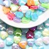DIY For GIFTS Jewelry Making AB Color 100Pcs Handmade Accessories Heart Acrylic Beads  Home