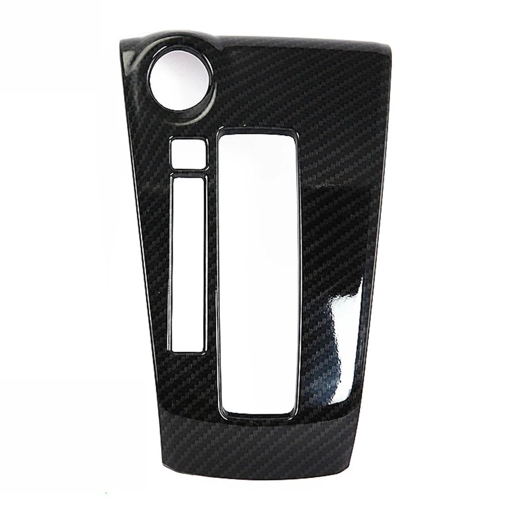 Автомобильная крышка коробки передач из углеродного волокна, декоративная наклейка, рамка, аксессуары для салона автомобиля для Nissan Kicks 2016-2020 ABS