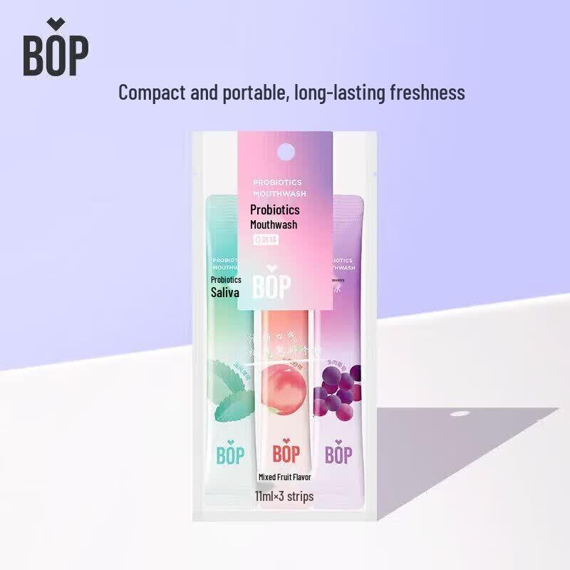 Bop Probiotic Mouthwash Multi-flavor Portable Pack