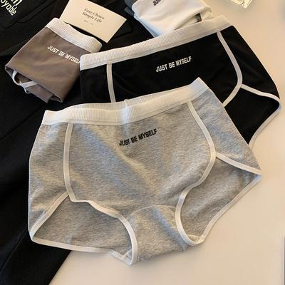Женские трусики из хлопка с промежностью Женское спортивное нижнее белье Дышащие защитные брюки Женское нижнее белье Средняя талия Для девочек и студентов Нижнее белье