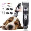 Electric Dog Hair Clipper Non-sticky Hair Quiet Hair Pet Shaver Waterproof with 4 Sizes of Combs Cat Hair Clipper