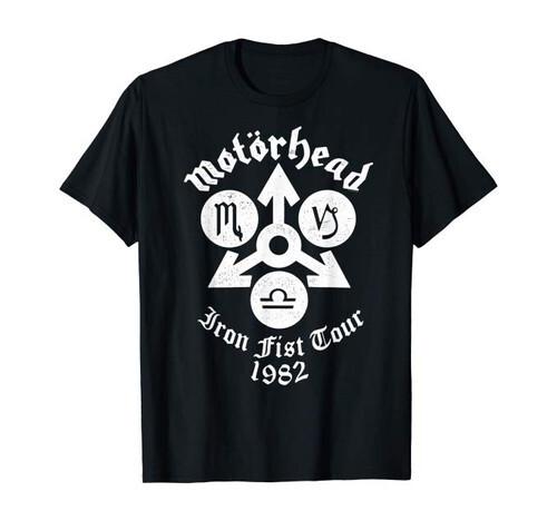 Motorhead Iron Fist Tour 82 Винтажная футболка для взрослых Унисекс футболка