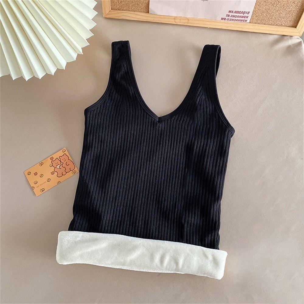 Keep Warm Underwear Thermal Sling Vest Fashion Thickened Vest for Women Female
