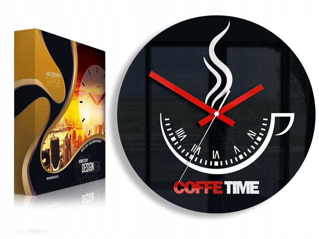 Zegar ścienny coffee time ii black lumarko!