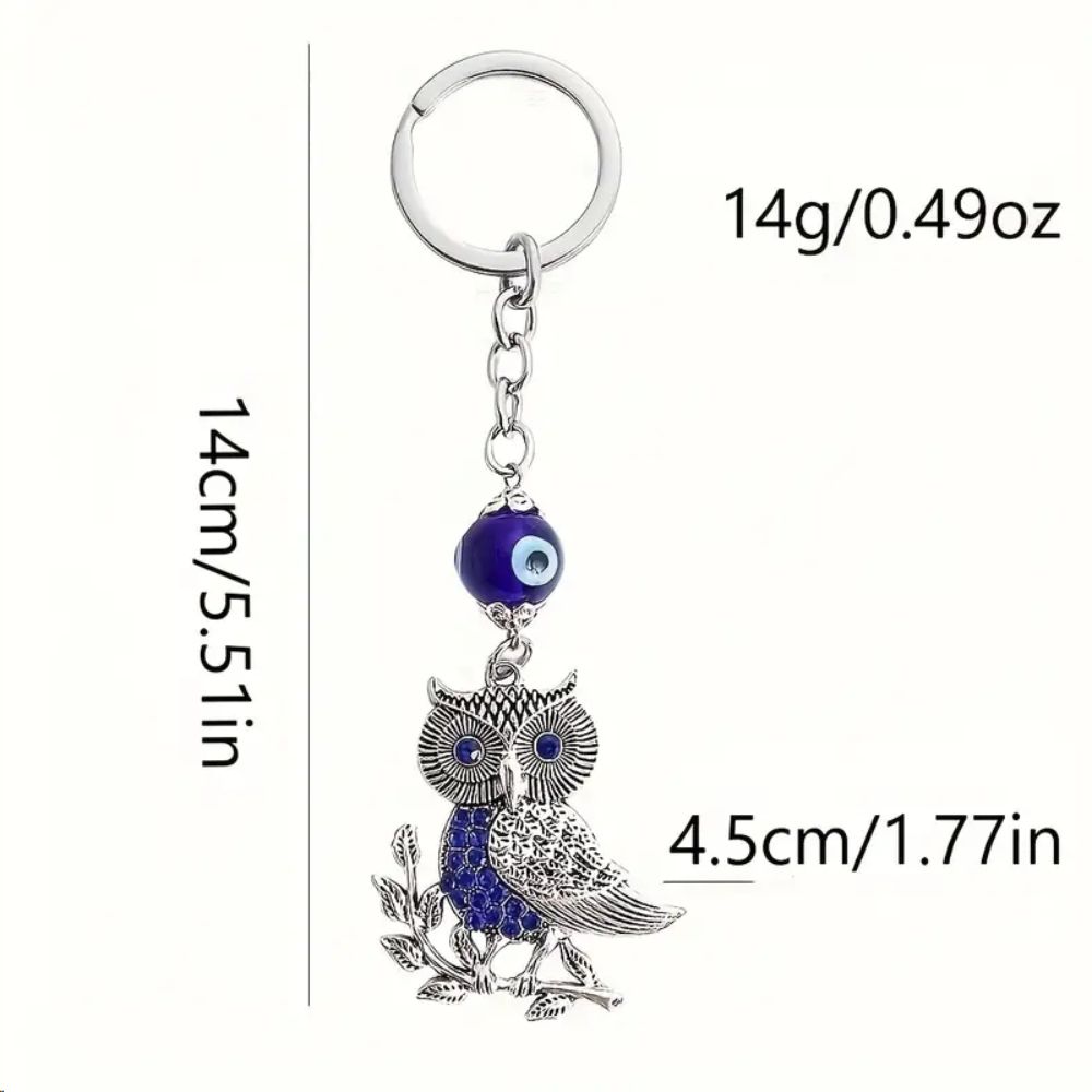 Цинк цинк цинковый сплав голубой глаз сова брелок сова сглаза брелок сова сглаза ювелирные изделия подарок