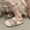 Fashion Women Flats Slippers Mesh Fashion Shoes Cozy Slingback Shoes Walking Woman Sandals 2025 Summer Brand Designer Female Zapatillas