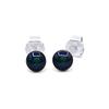 Earrings - PEARLS & COLORS - Pearls & Colors - Round Freshwater Pearl 4-5 Mm - Blue - 925 Sterling Silver