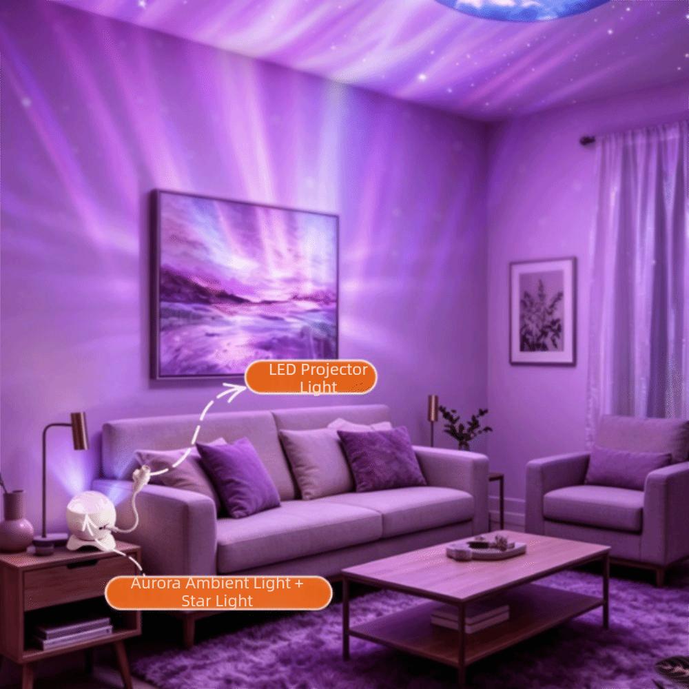 Bluetooth Speaker Galaxy Projector 360 Rotatable Night Lamp Projector Lamp Photo Shooting