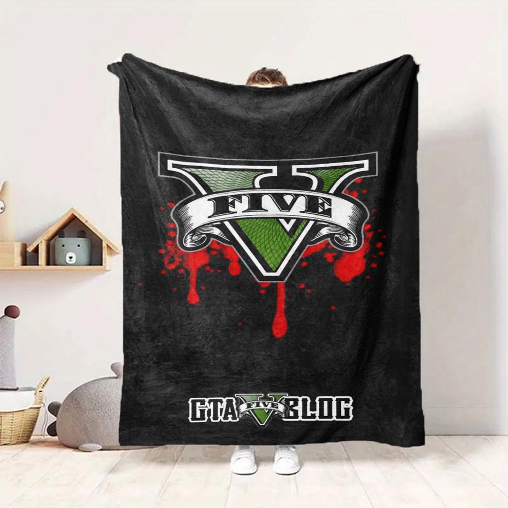 Gta V Live Flannel Blanket Throw Blanket Soft Warm Sofa Bed Camping Home Decor Unique Christmas Gift C9211762