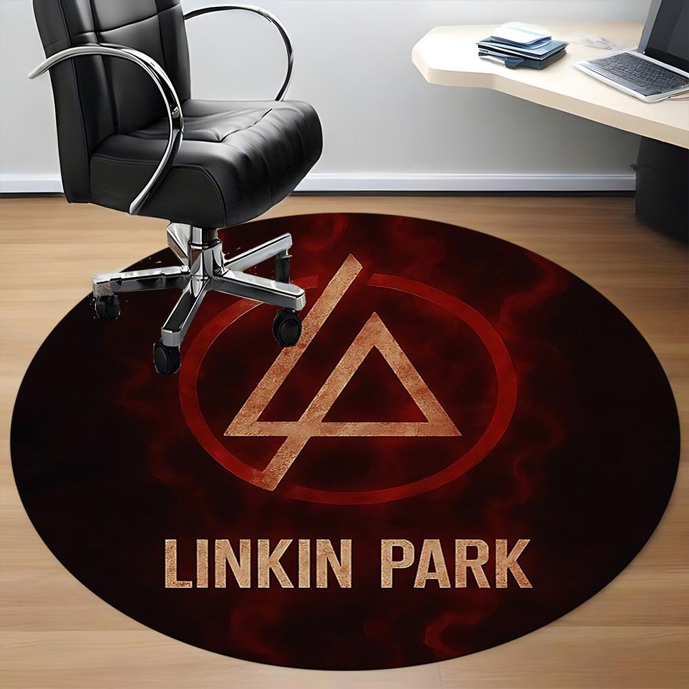 1 шт. Круглый ковер Linkin Park для офиса, под офисные стулья, спальни, гостиной, домашний декор a1016288