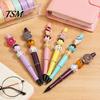 Beaded Ballpoint Pen Set Set, with Cute Donut And Cookie Charms Fun School Stationery Design, DIY Dessert Beads Colorful Pens, for Students