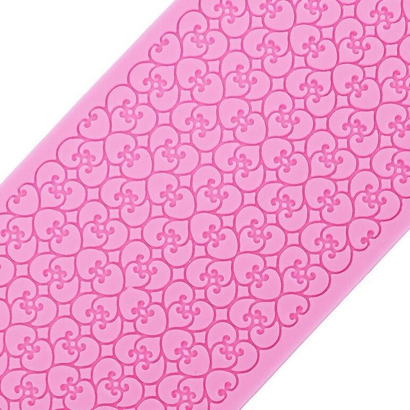 New 2pcs Silicone Diy Mould Lace Sugar Craft Baking Tools Cake Decoration