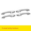 For Seat Ibiza 2018    Carbon Fiber Chrome Car Side Door Handle Cover Trim Sticker Styling