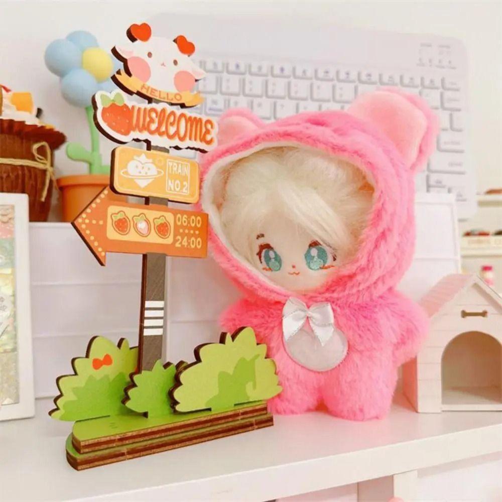 Plush Stuffed 10CM Doll Jumpsuit Replacement Idol Plush Doll Clothes  Girls