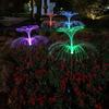Cross-Border Solar LED Jellyfish Fiber Optic Outdoor Garden Light