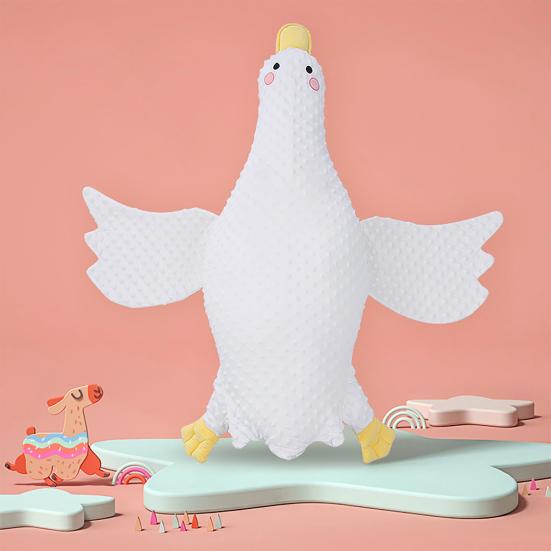 Подушка для младенцев с ремешком безопасности, в форме гуся, для сна, помощник во сне, предотвращает рвоту молоком, поддержка для рук, успокаивающие игрушки для сна, выемка для шеи