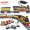 Building Blocks Technical Track Train High-speed Electric Train Rail Bricks Educational Toys for Children Gifts