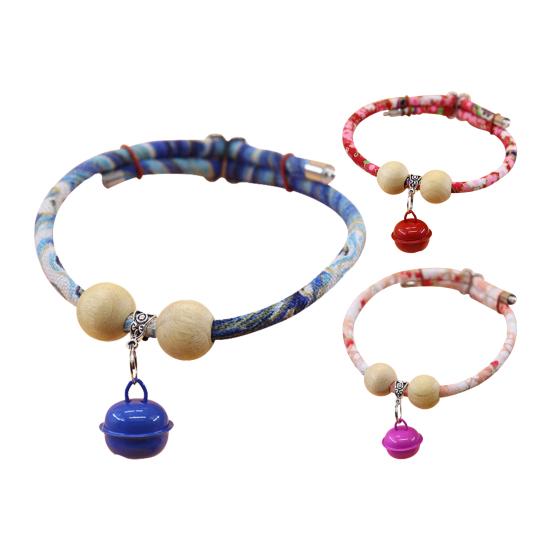 Ожерелье для домашних животных, репеллент из камфорного дерева, регулируемый модный ошейник для котят с колокольчиком, товары для домашних животных